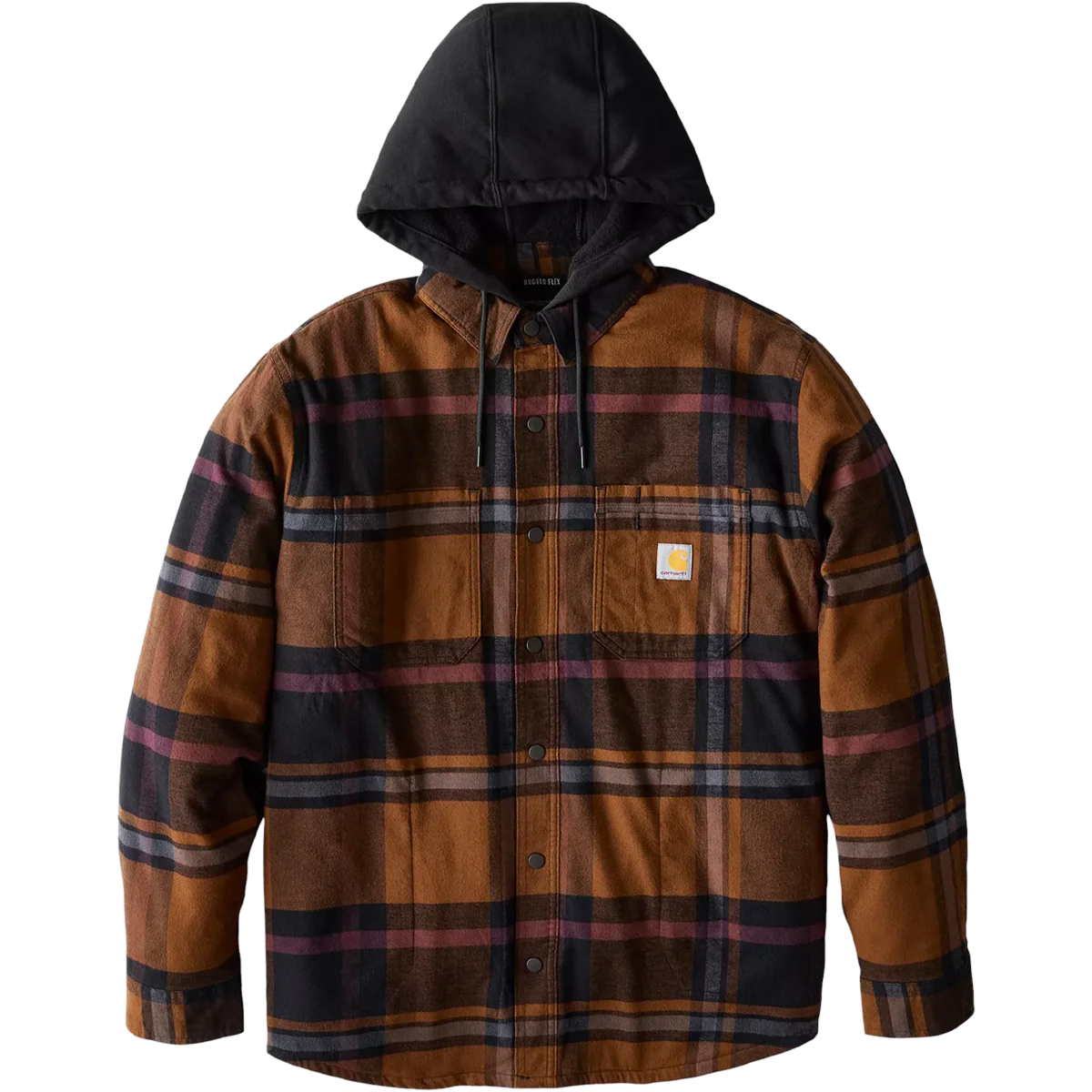 Carhartt Men's Relaxed Fit Flannel Fleece-Lined Shirt Jacket