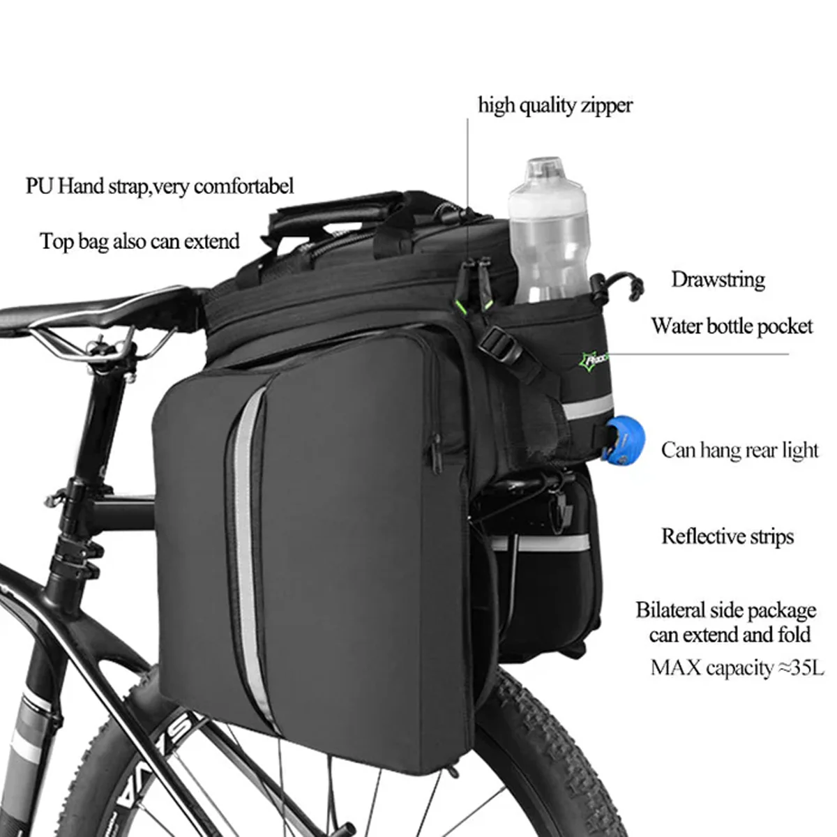 ROCKBROS All-in-one Rack Bag - Image 7