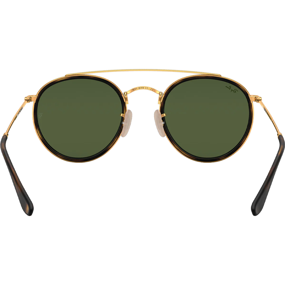 Round Double Bridge - Polished Gold/G-15 Green - Image 5
