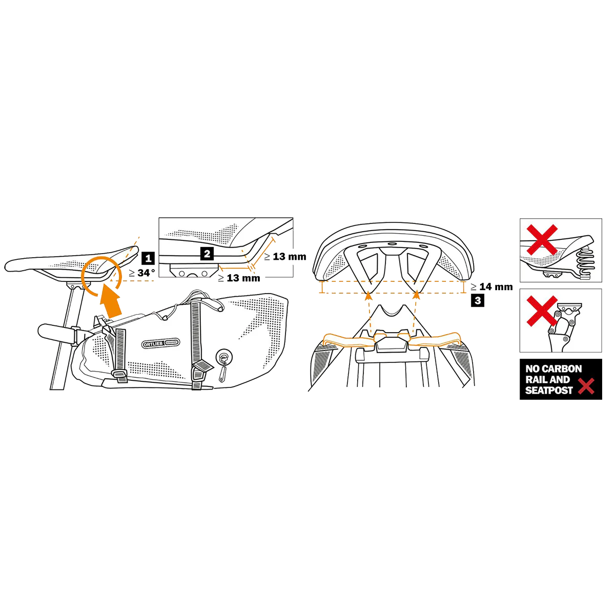 Seat Pack QR 13L Black - Image 8