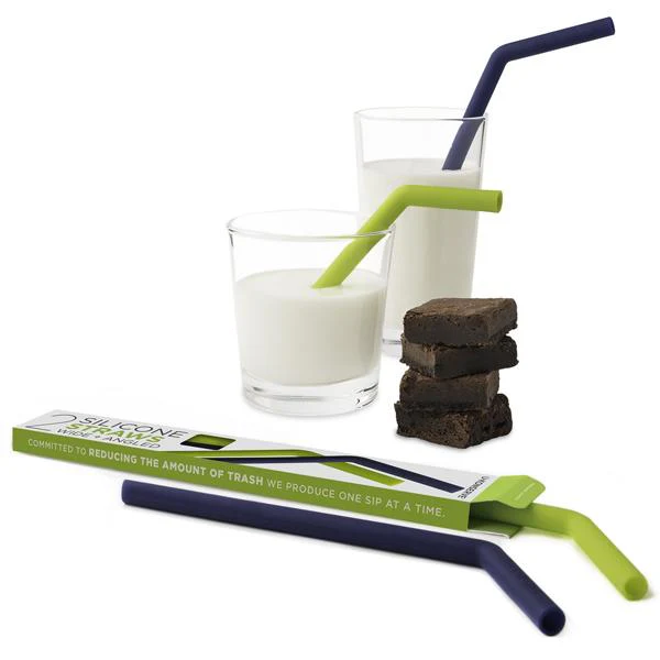 Silicone Straws (2 Pack) - Image 2