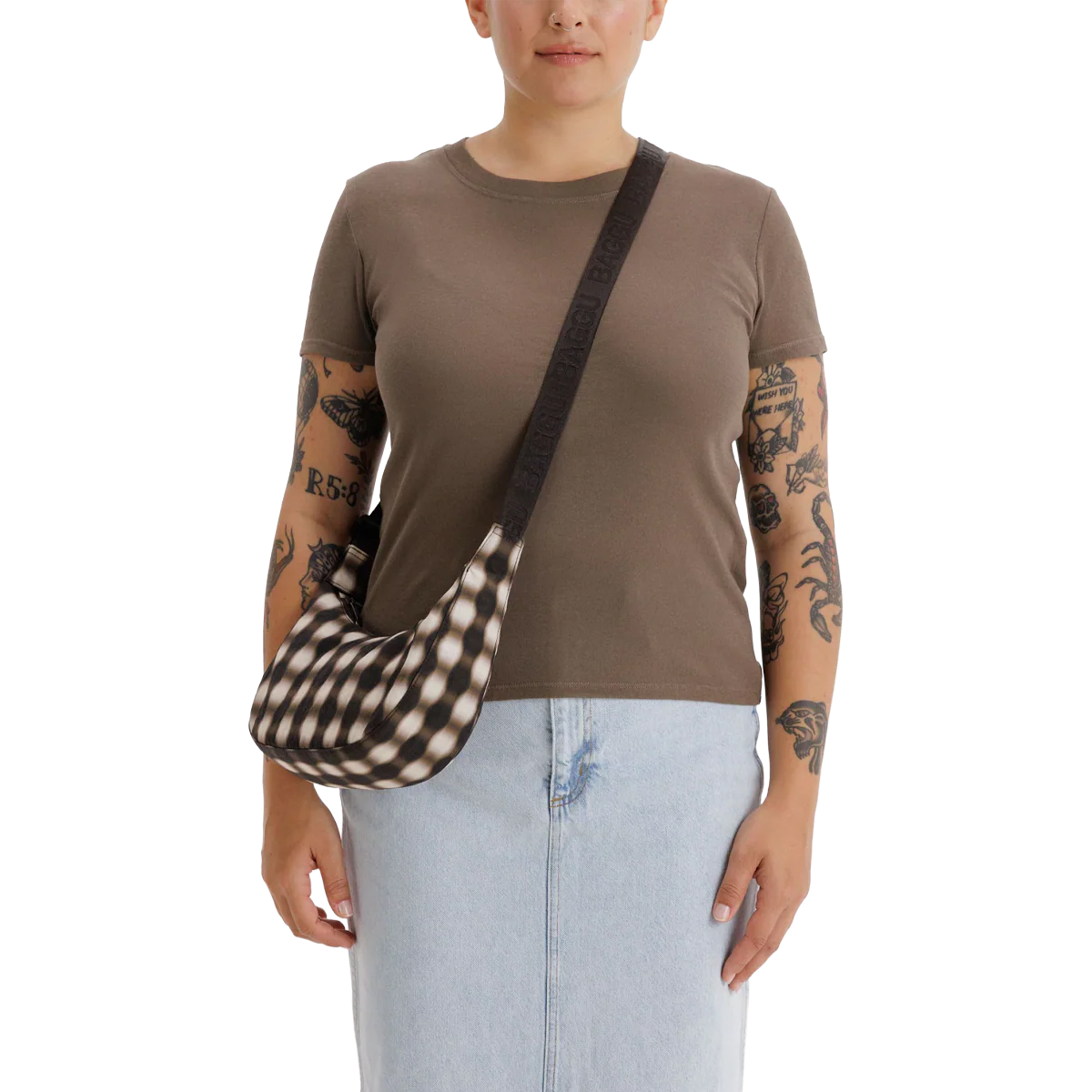 Small Nylon Crescent Bag - Image 3