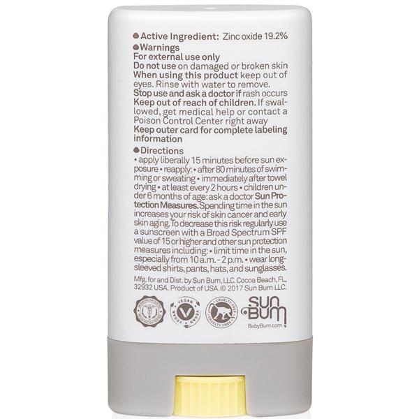 Baby Bum Mineral Sunscreen Face Stick SPF 50 - 0.45 oz - Image 2