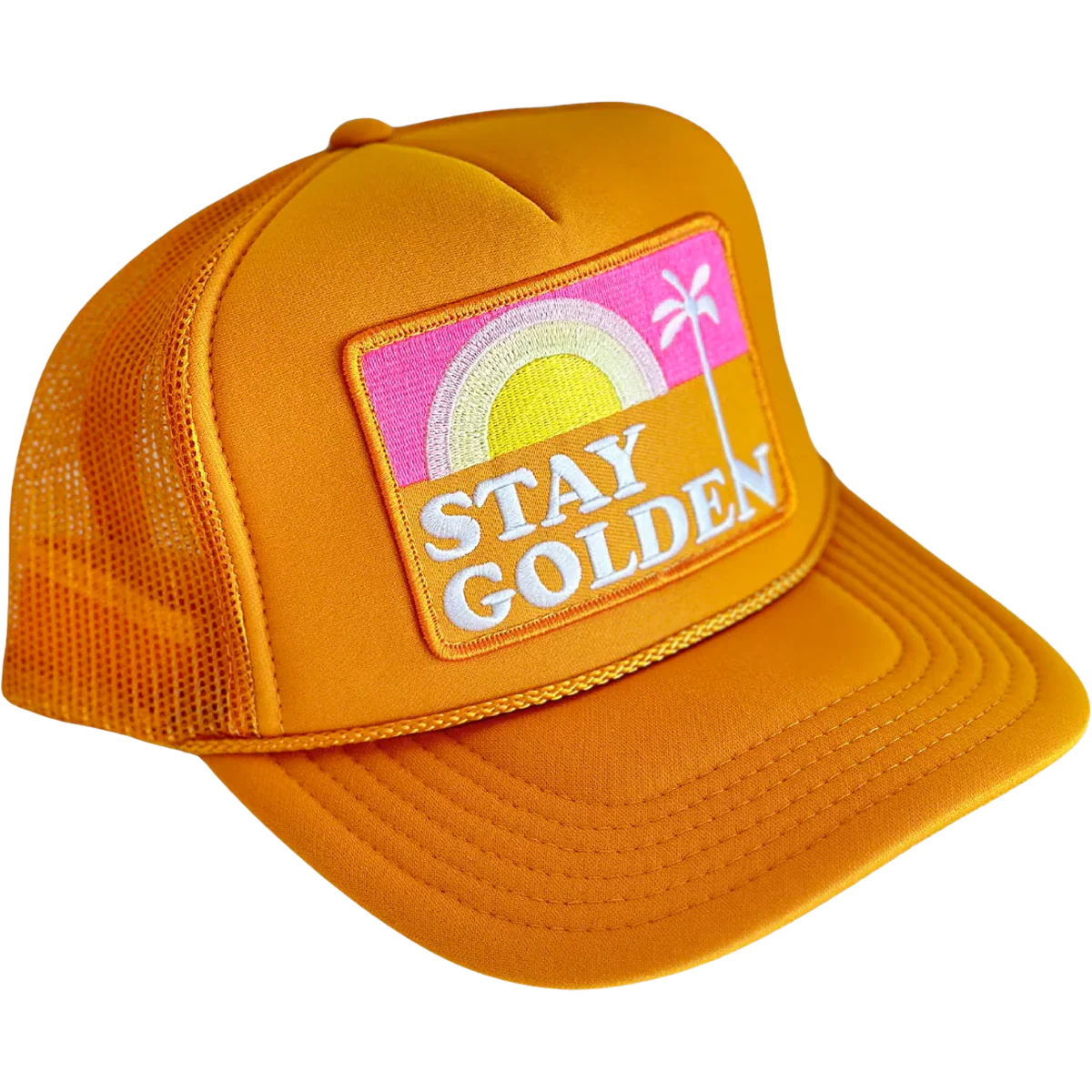 Stay Golden Patch Trucker Hat - Image 2