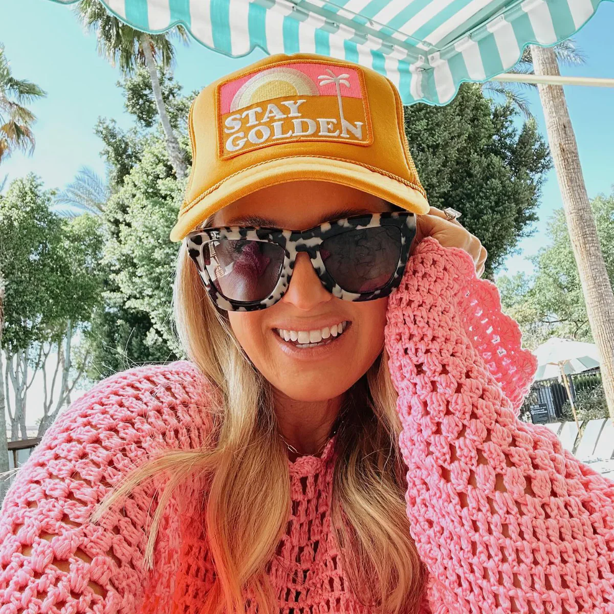 Stay Golden Patch Trucker Hat - Image 3