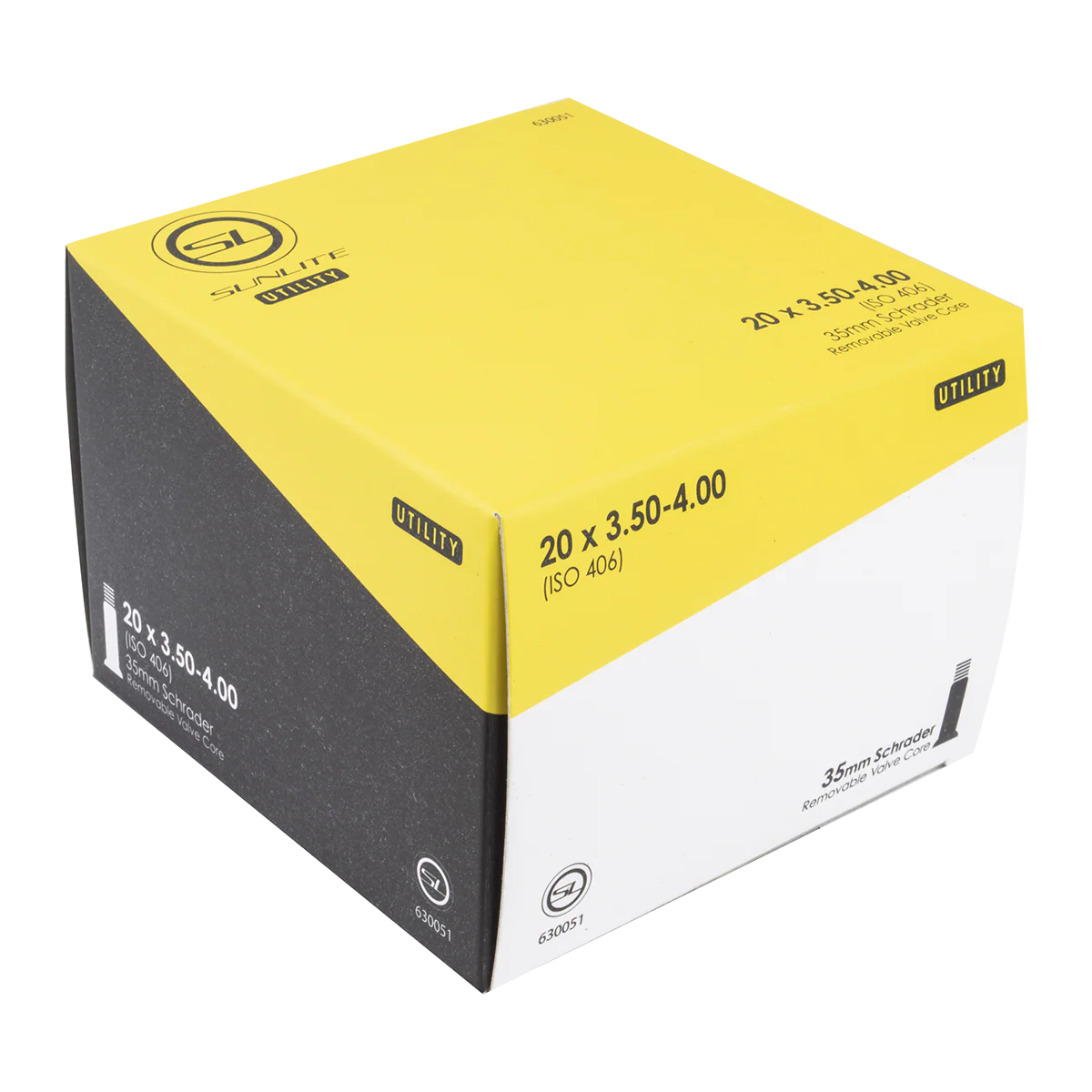 Utili-T Standard 20x3.5-4.0 Schrader Valve Tubes