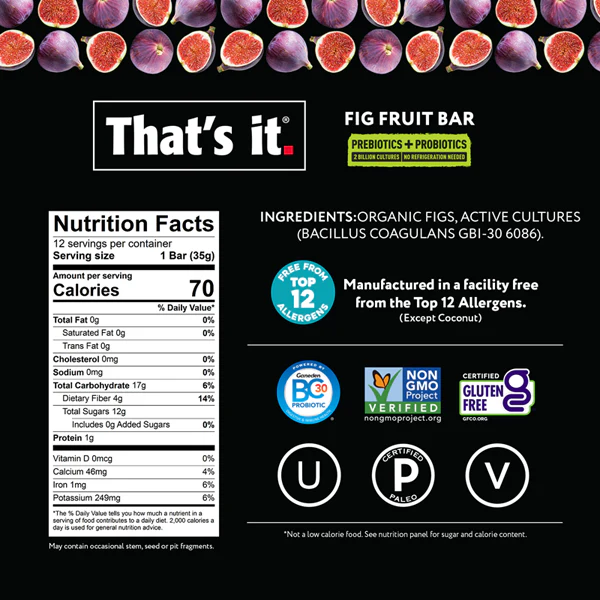 That's It Probiotic Fruit Bar - Image 9