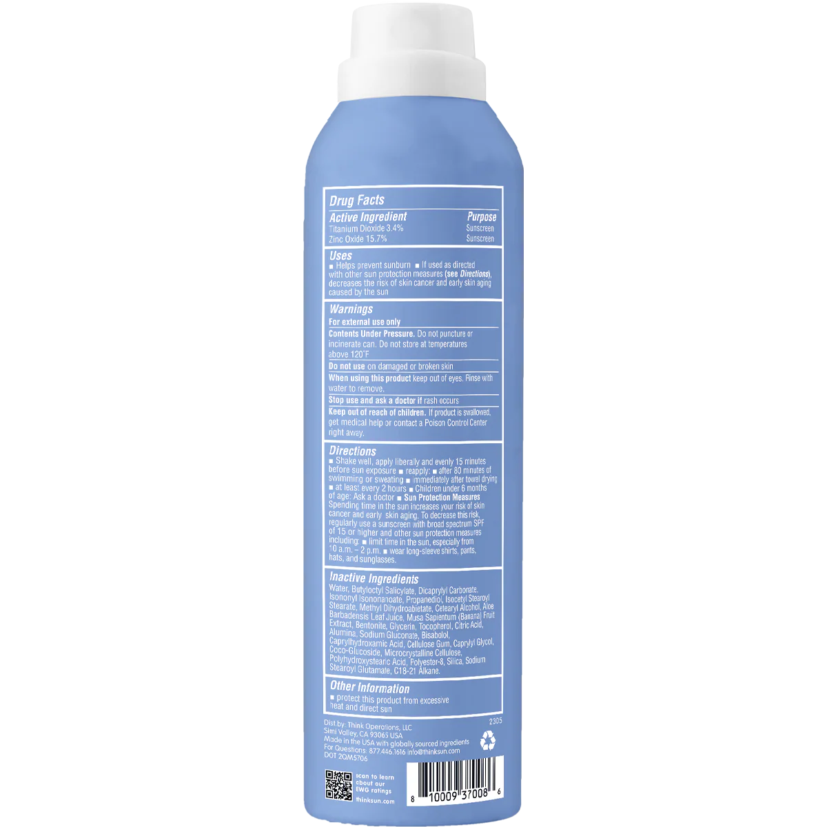 Thinksport Mineral Spray SPF 50 - Image 3