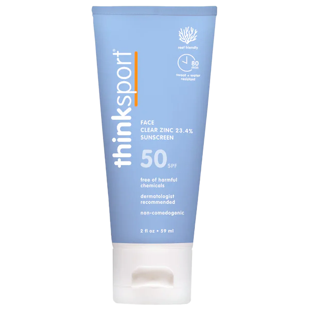 Thinksport SPF 50 Clear Zinc Active Face