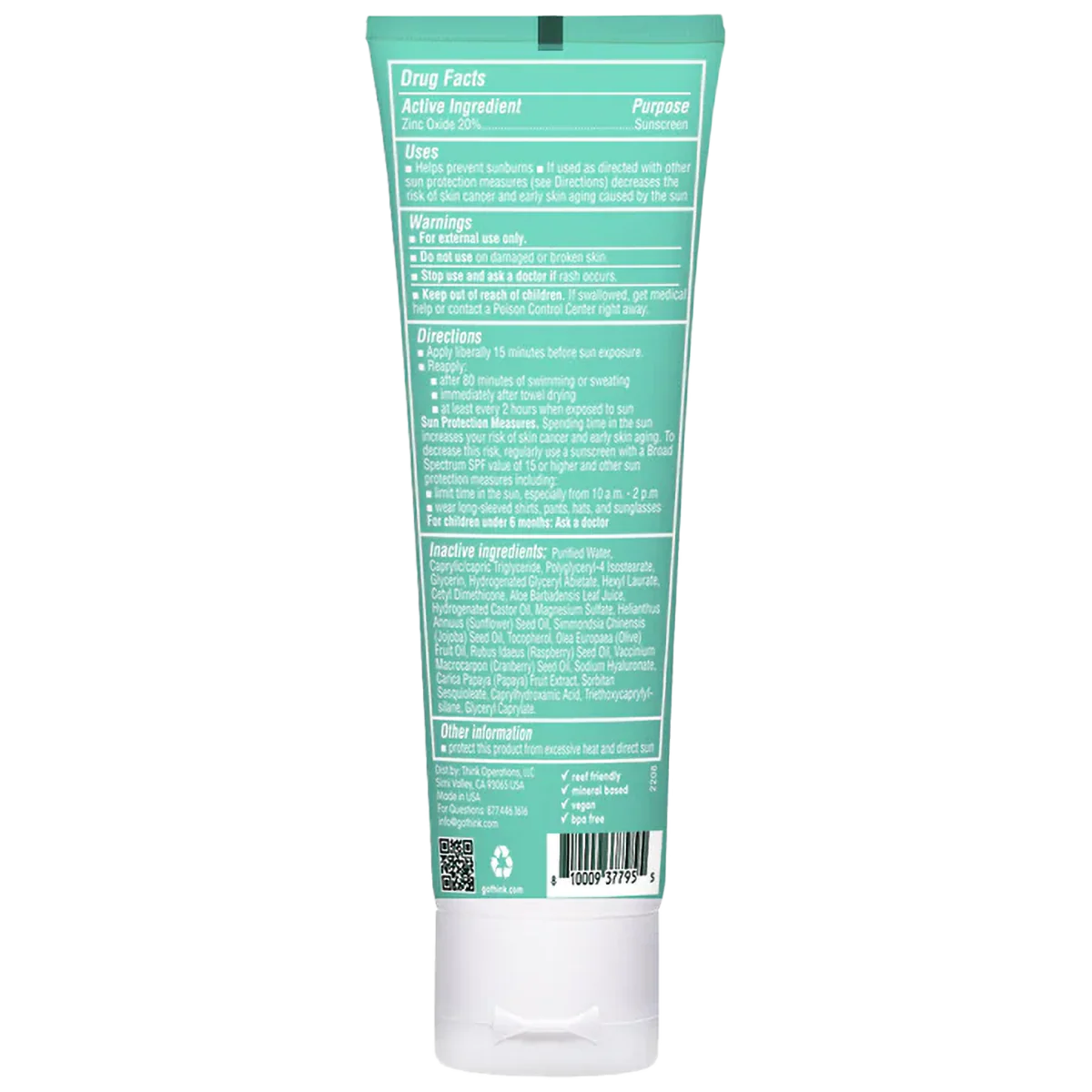 Thinksport Kids SPF 30 Clear Zinc - Image 2
