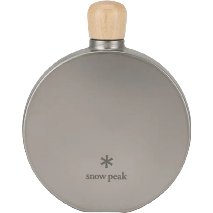 Round Titanium 5 oz Flask