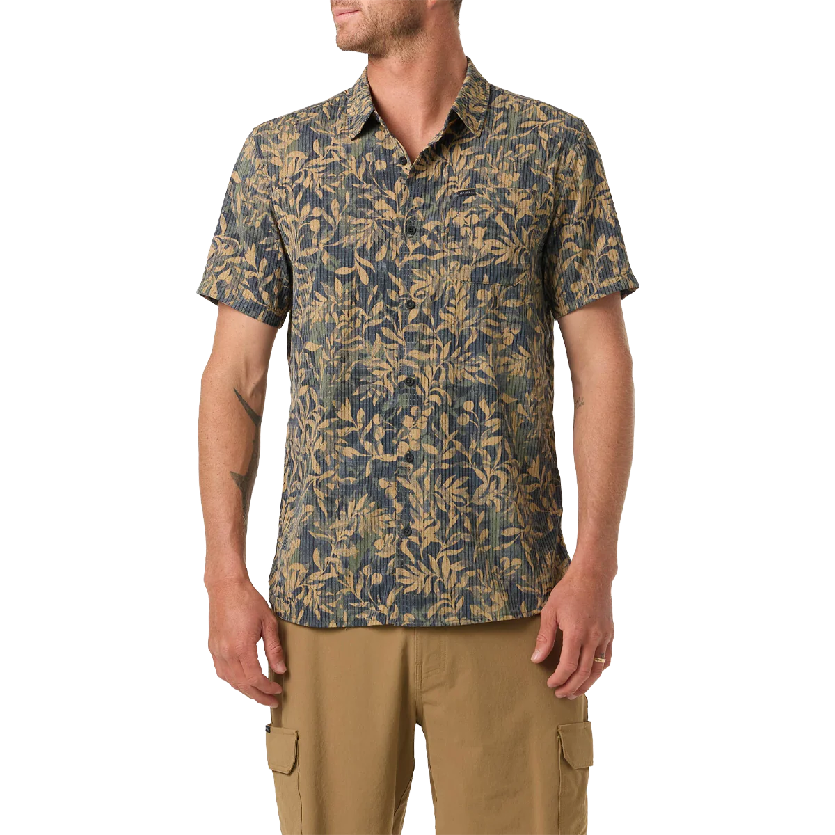 Men's TRVLR Perforated Printed Standard Short Sleeve - Image 3