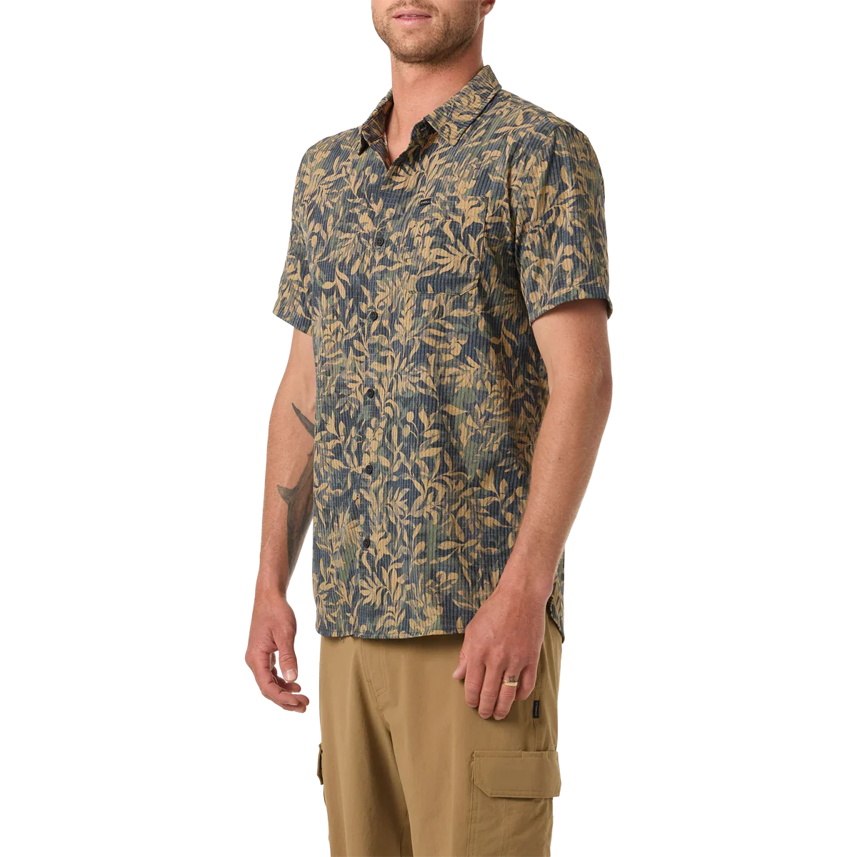 Men's TRVLR Perforated Printed Standard Short Sleeve - Image 4
