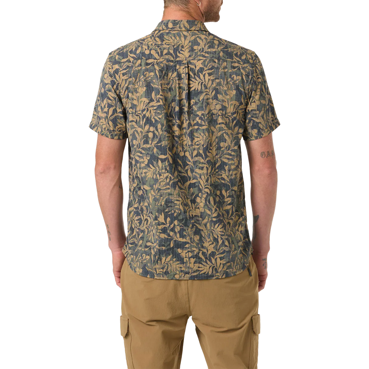 Men's TRVLR Perforated Printed Standard Short Sleeve - Image 5