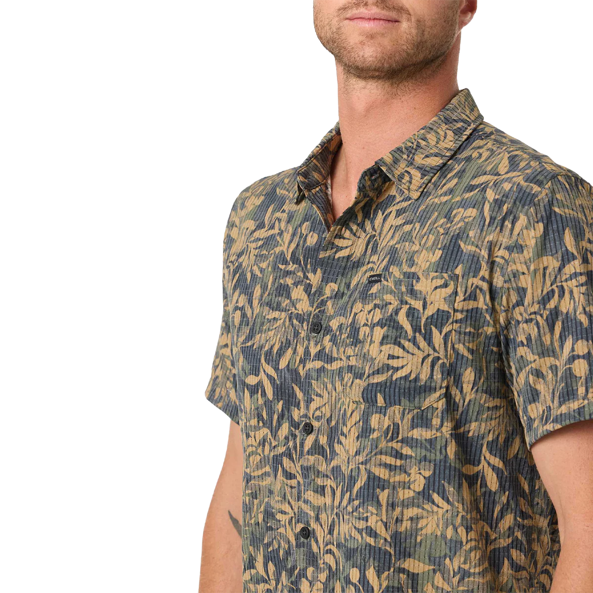 Men's TRVLR Perforated Printed Standard Short Sleeve - Image 6