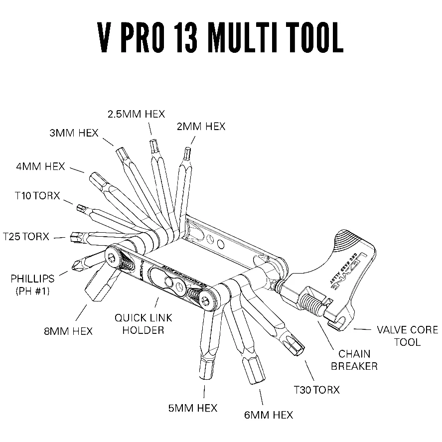 V Pro 13 Bike Multi Tool - Image 4