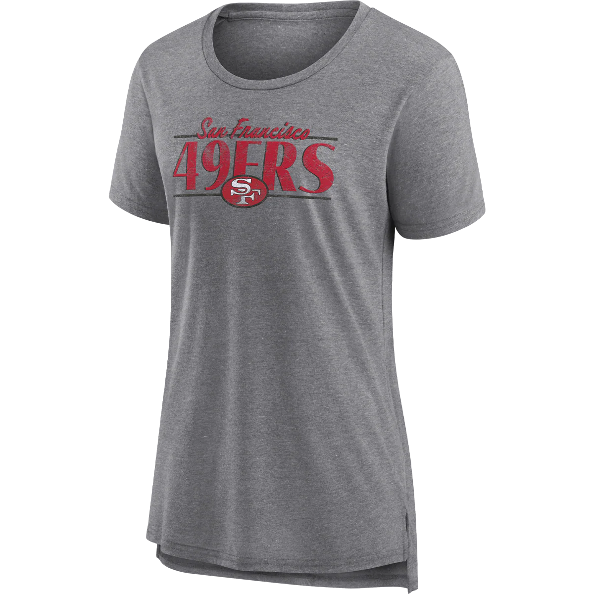 Women's 49ers Up The Middle Triblend Short Sleeve Tee