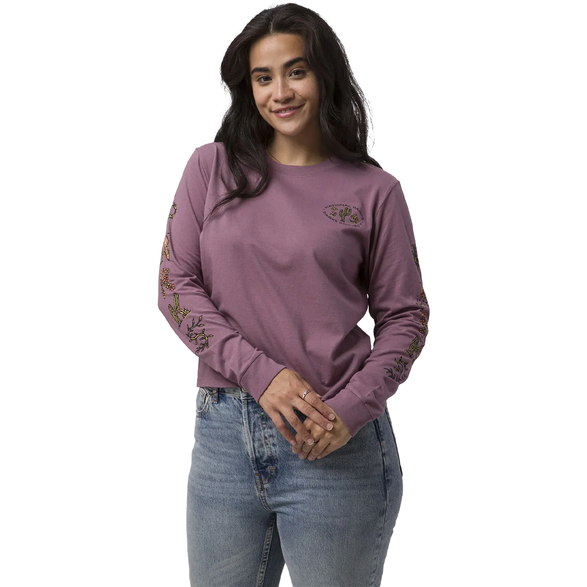 Women's 90s Doodle Parks Boxy Long Sleeve Tee - Image 2