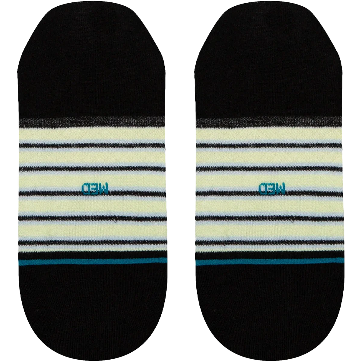 Women's Blue Fade No Show - Image 3