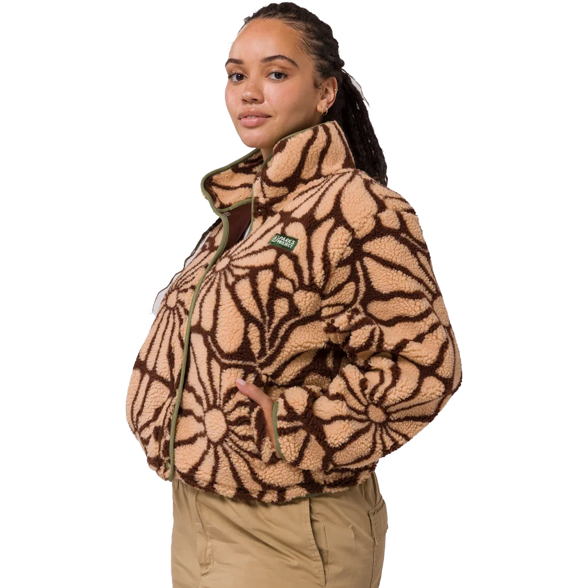 Women's Desert Wildflowers Fleece Jacket - Image 2