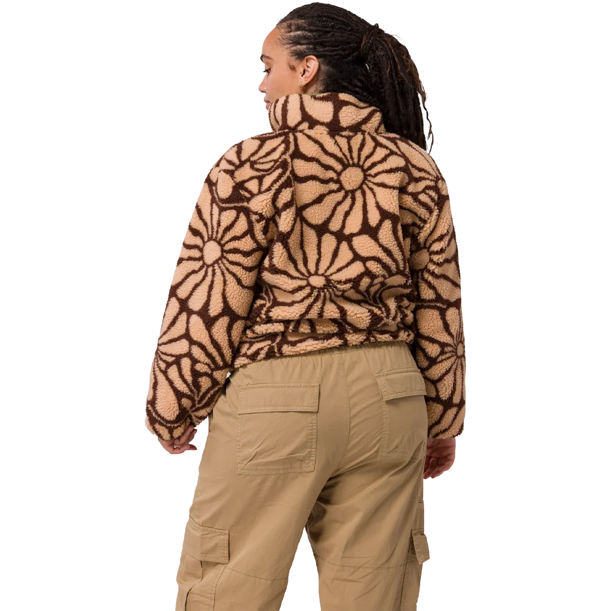 Women's Desert Wildflowers Fleece Jacket - Image 4