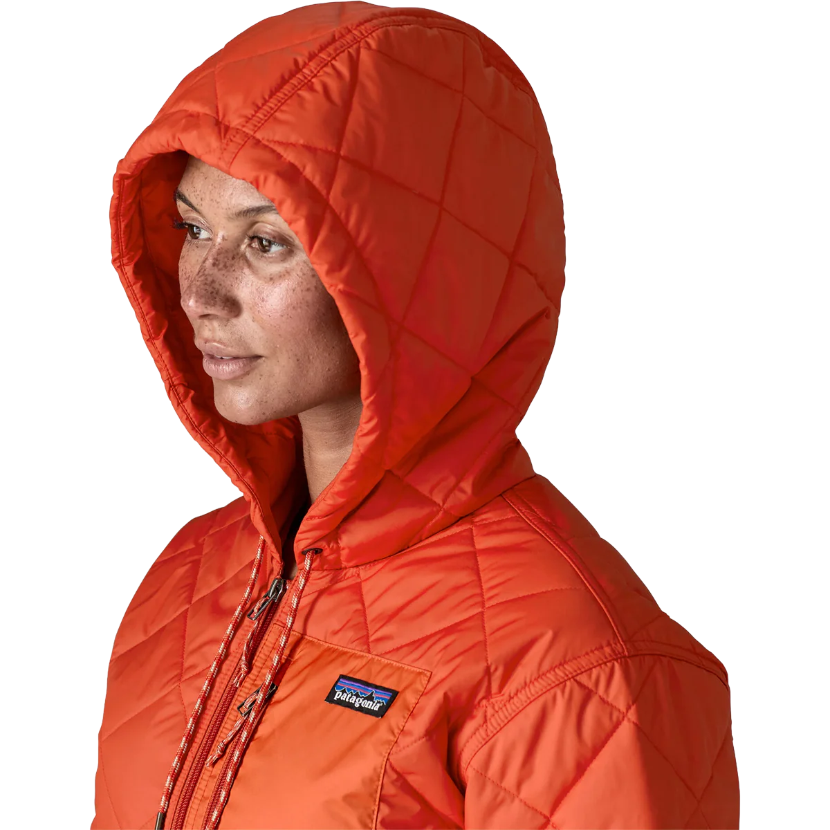 Women's Diamond Quilt Bomber Hoody - Image 11