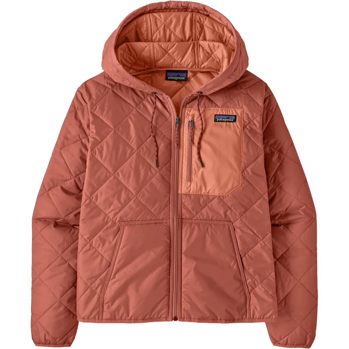 Women's Diamond Quilt Bomber Hoody - Image 2