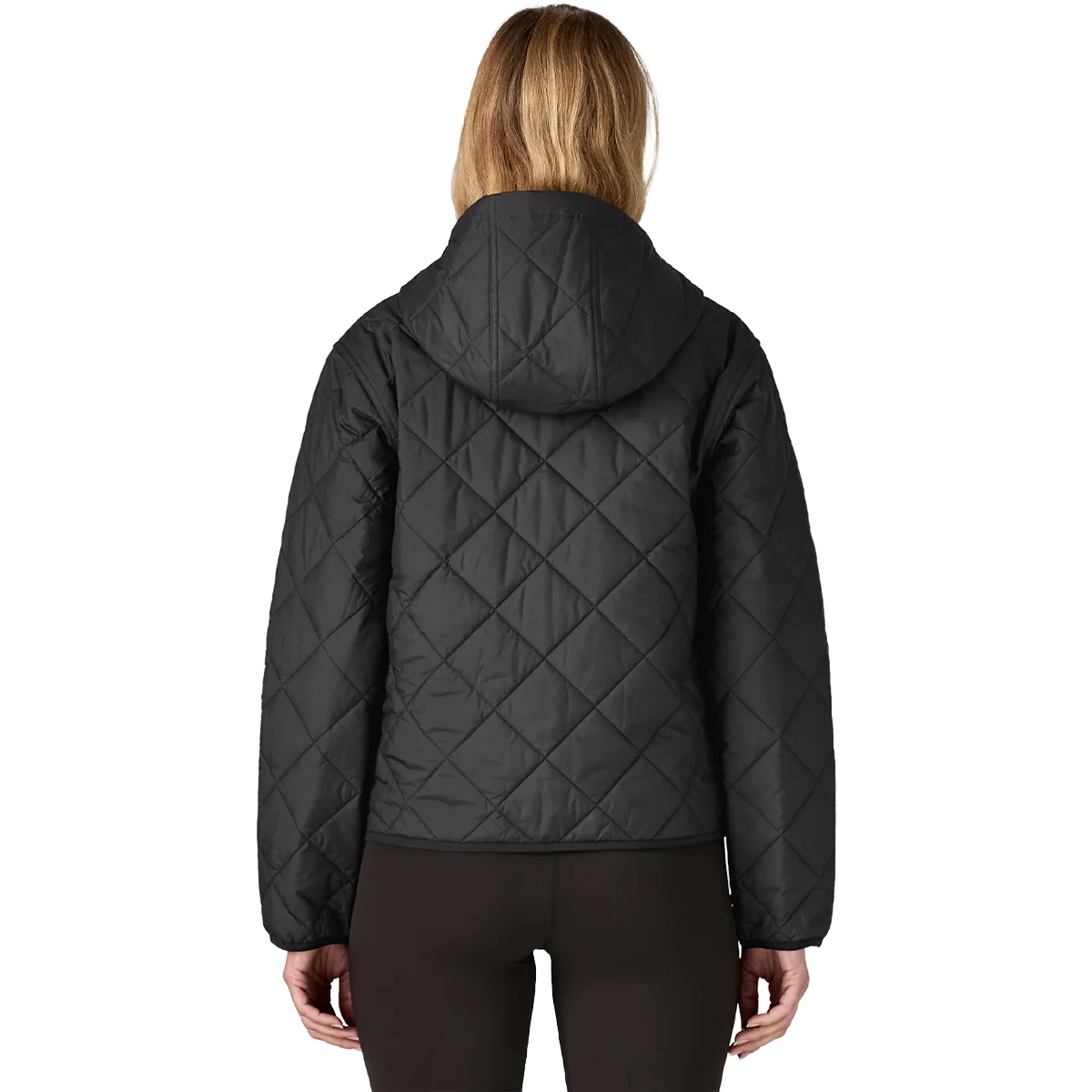 Women's Diamond Quilt Bomber Hoody - Image 6