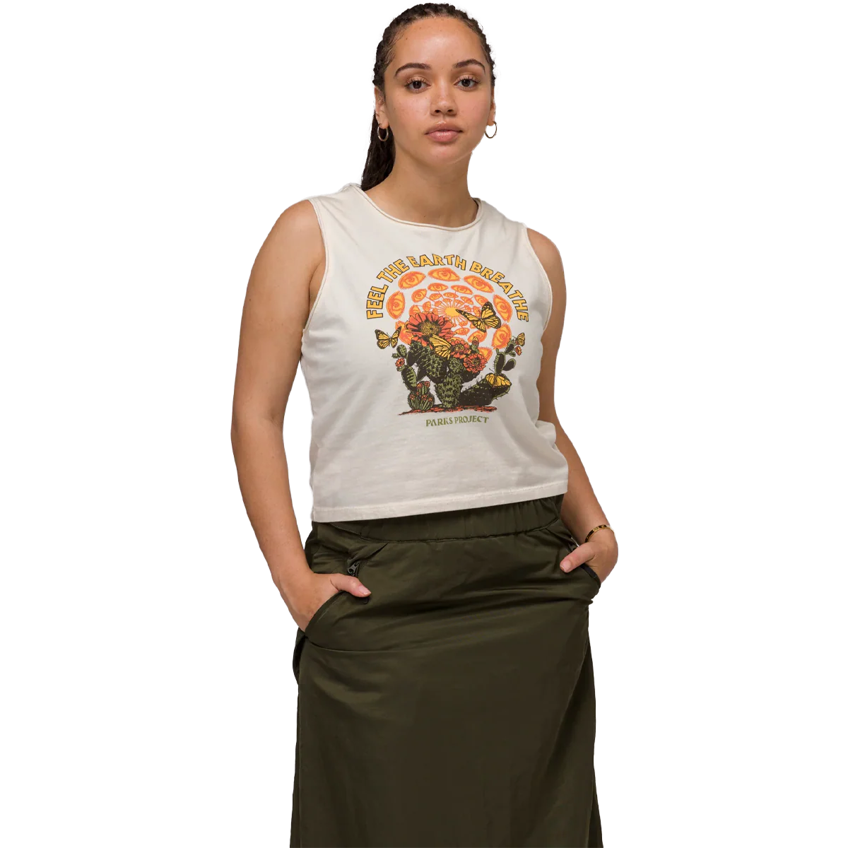 Women's Feel the Earth Breathe Butterfly Tank - Image 2