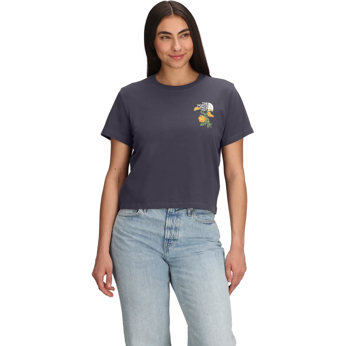 Women's Flora Embroidered Regular Short Sleeve Tee - Image 2