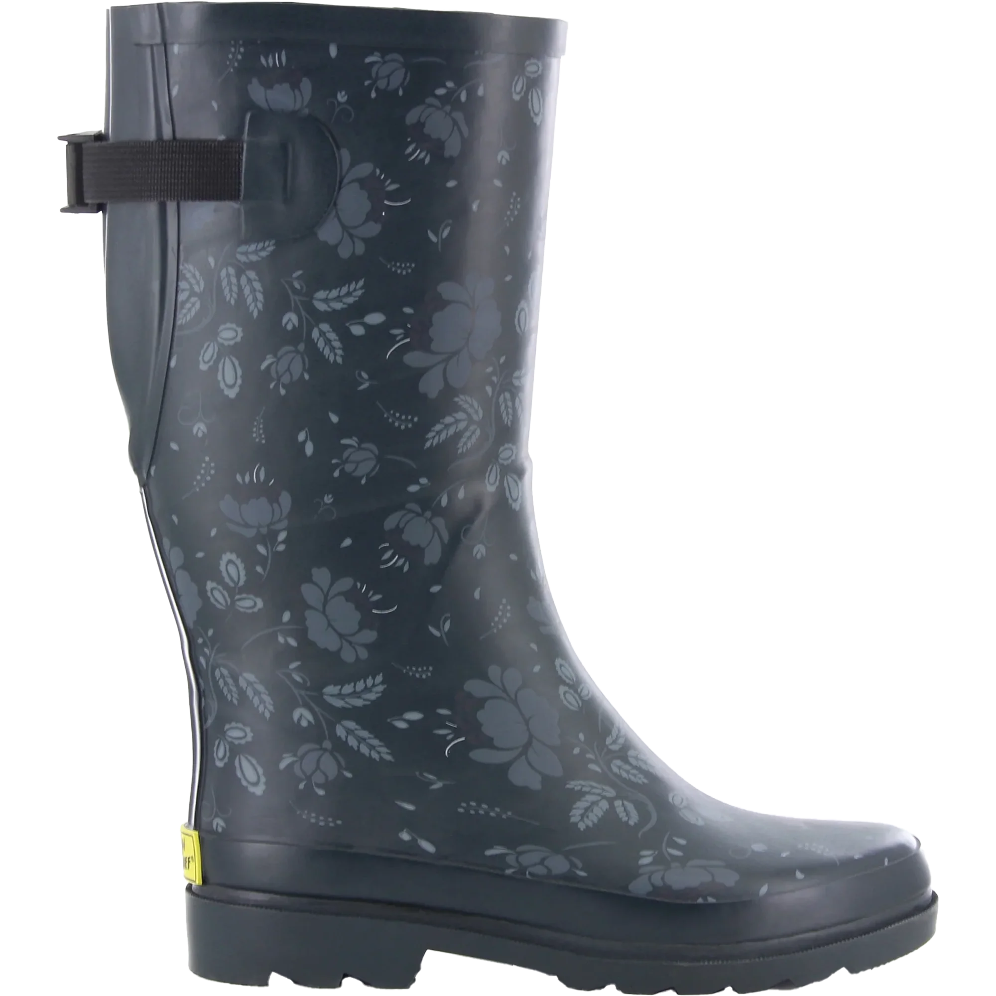 Women's Floral Adjustable Tall Rain Boot