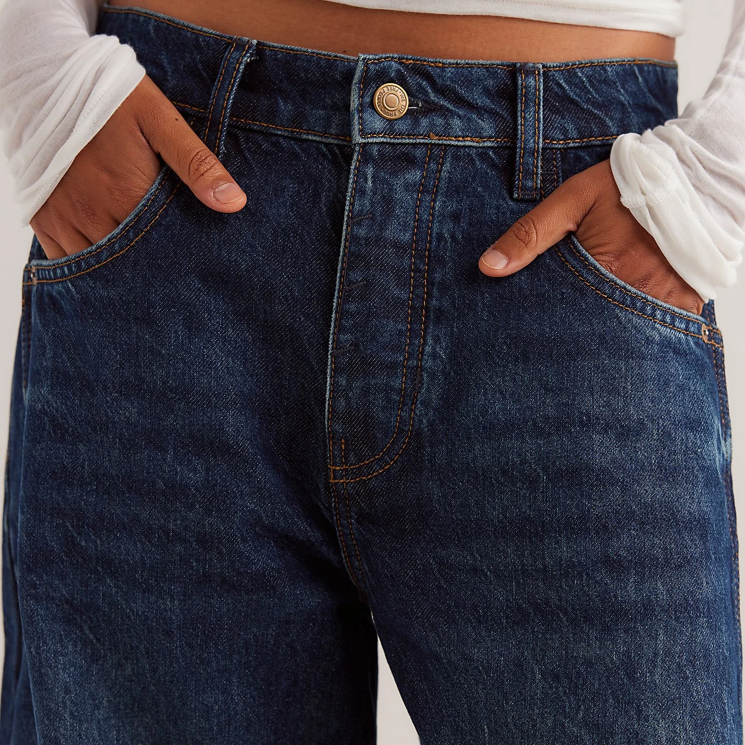 Women's Good Luck Mid Rise Barrel Jeans - Image 9