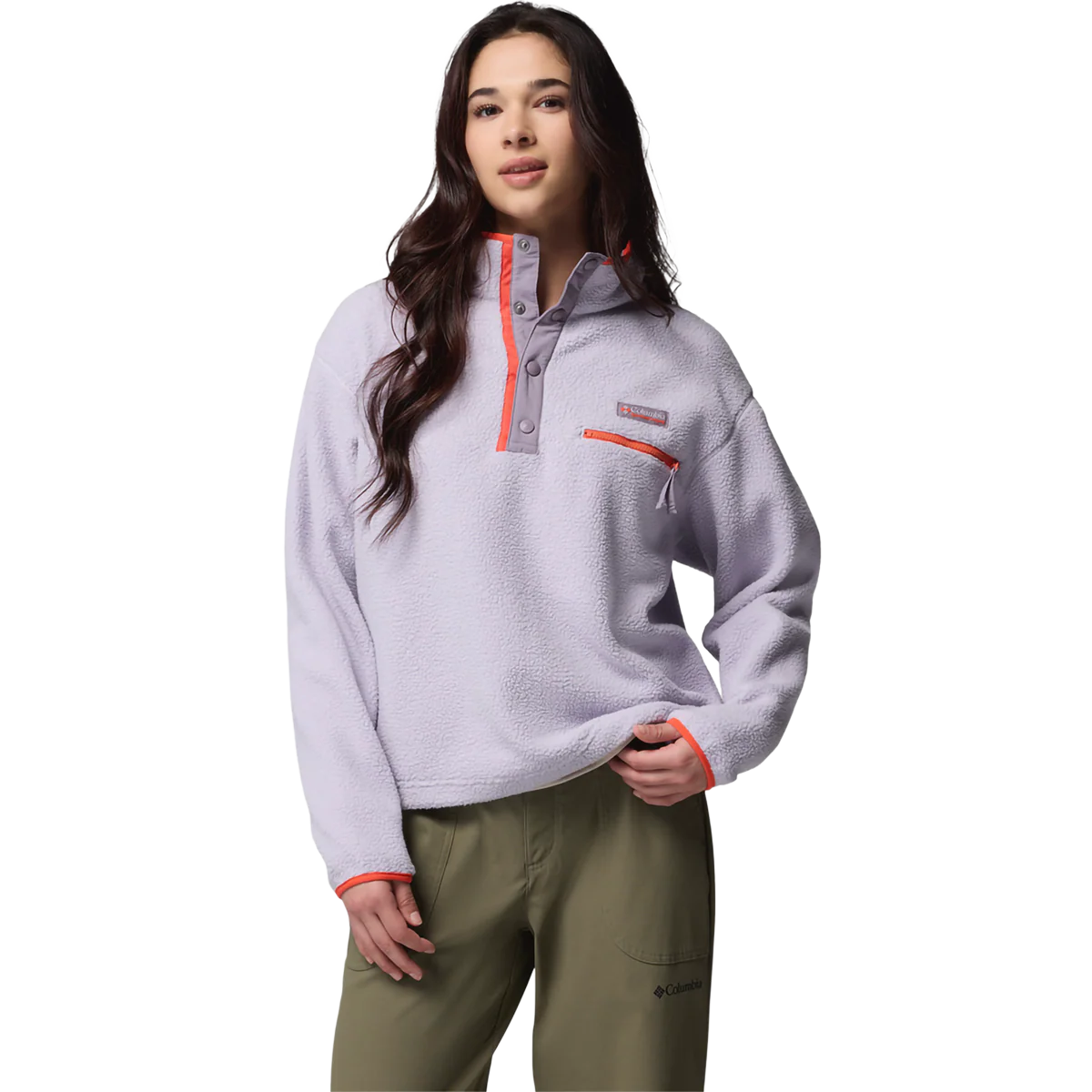 Women's Helvetia II Cropped 1/2 Snap Pullover - Image 2
