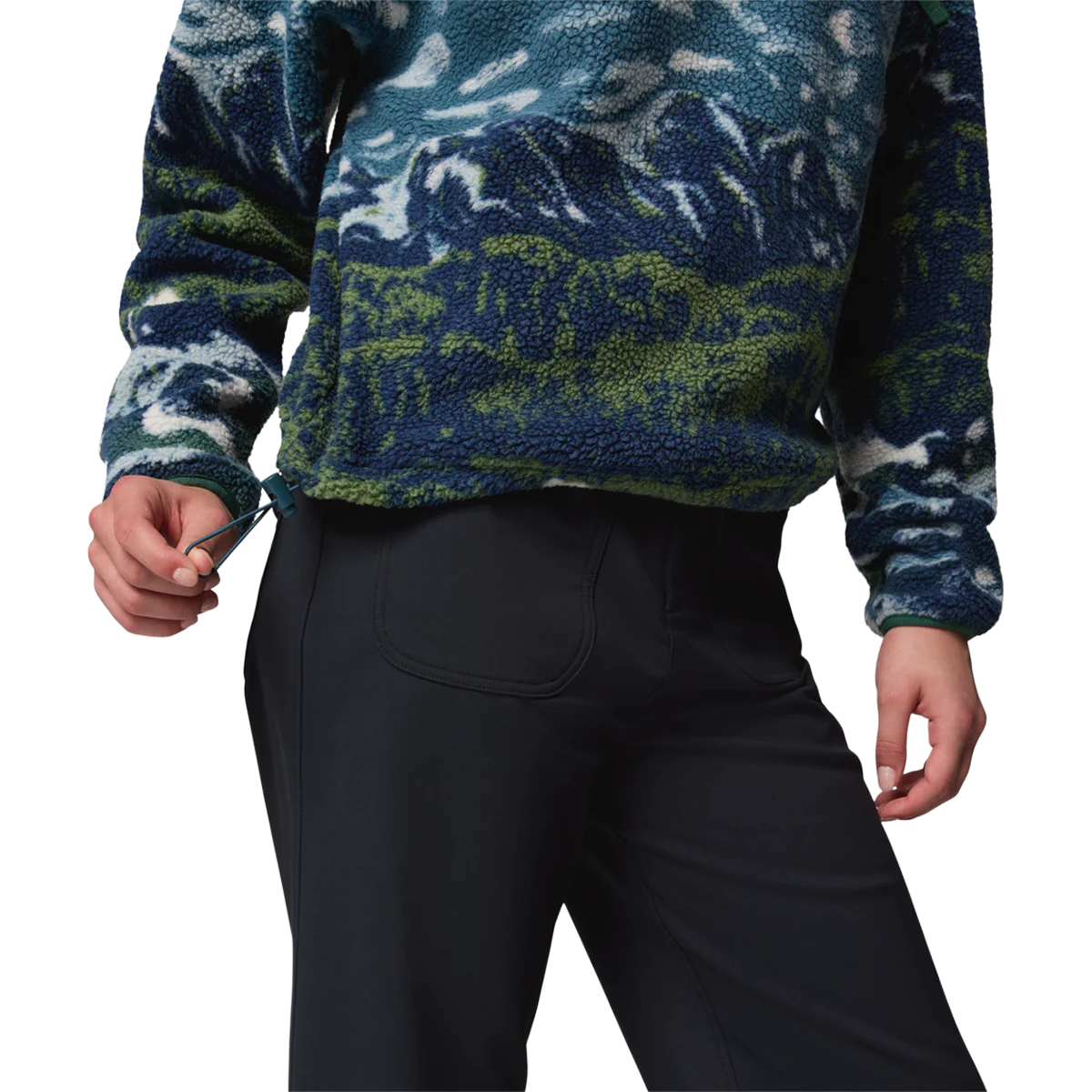 Women's Helvetia II Printed Crop 1/2 Snap Pullover - Image 7