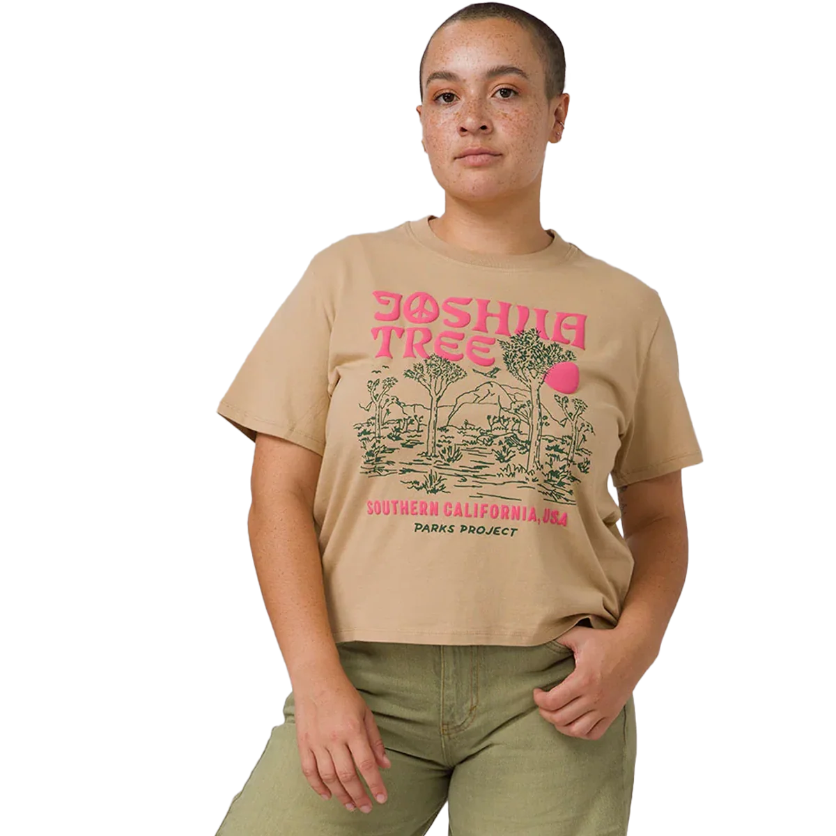 Women's Joshua Tree Puff Print Boxy Tee - Image 2