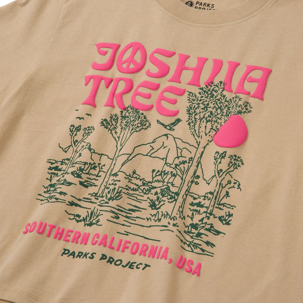 Women's Joshua Tree Puff Print Boxy Tee - Image 3