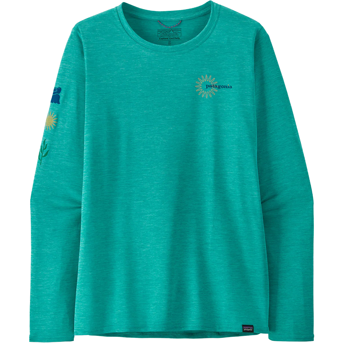 Women's Long Sleeved Capilene Cool Daily Graphic Shirt - Waters - Image 3