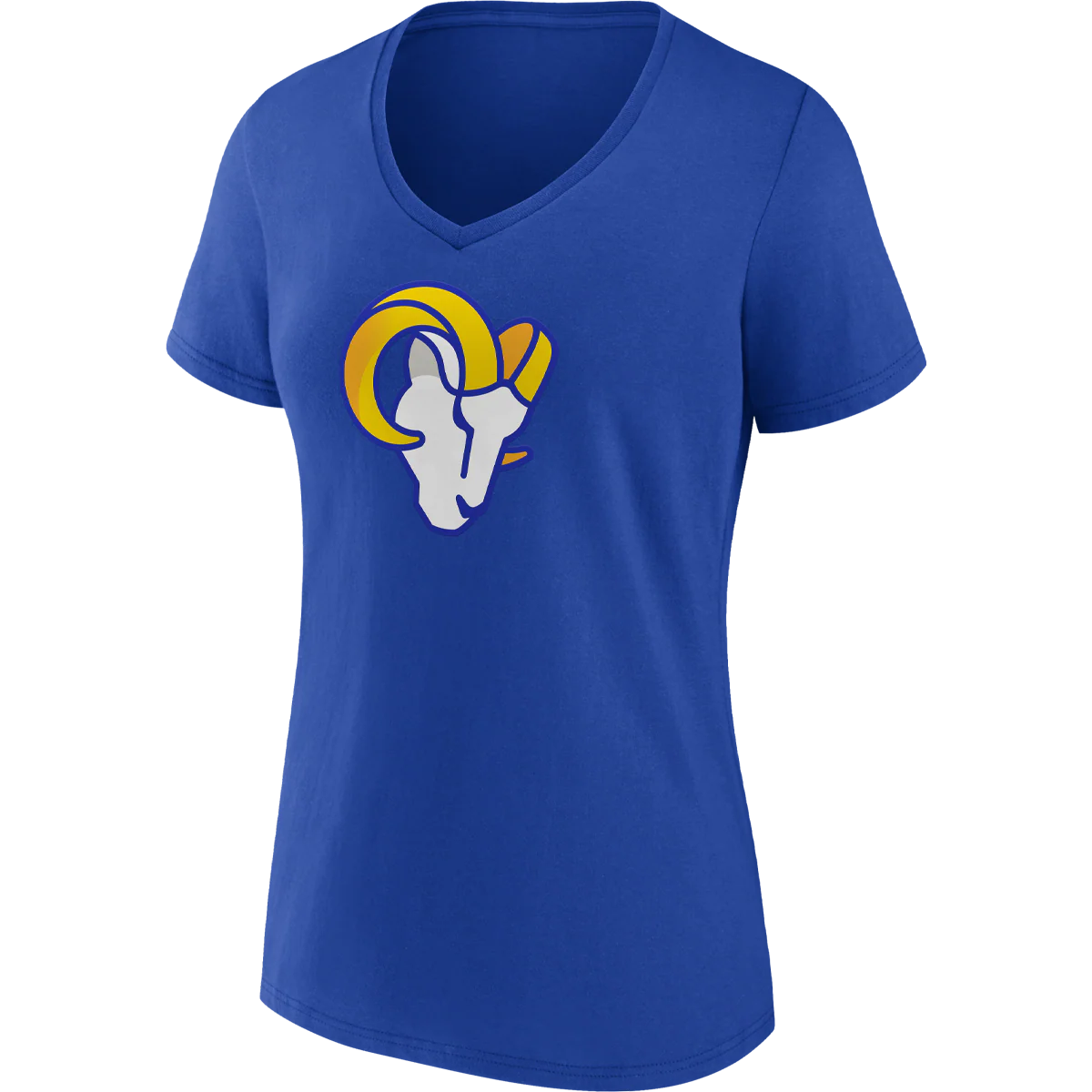 Women's Rams Cotton Primary Logo Short Sleeve