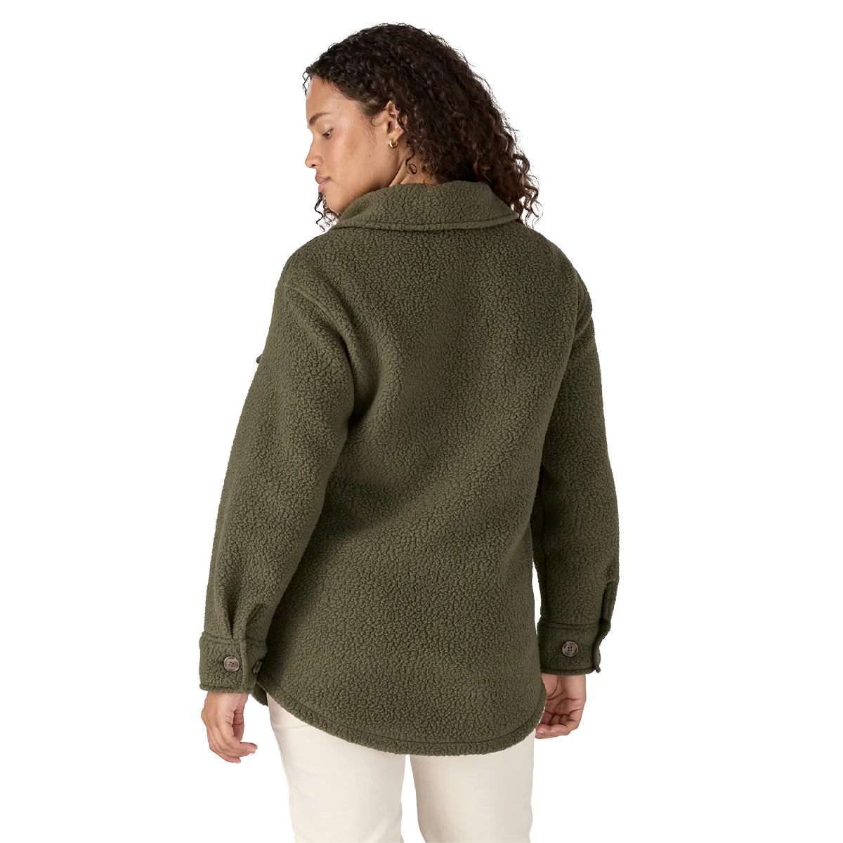 Women's Retro Pile Shirt Jacket - Image 3