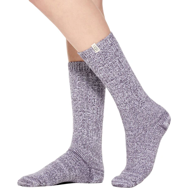 Women's Rib Knit Slouchy Crew Sock - Image 10