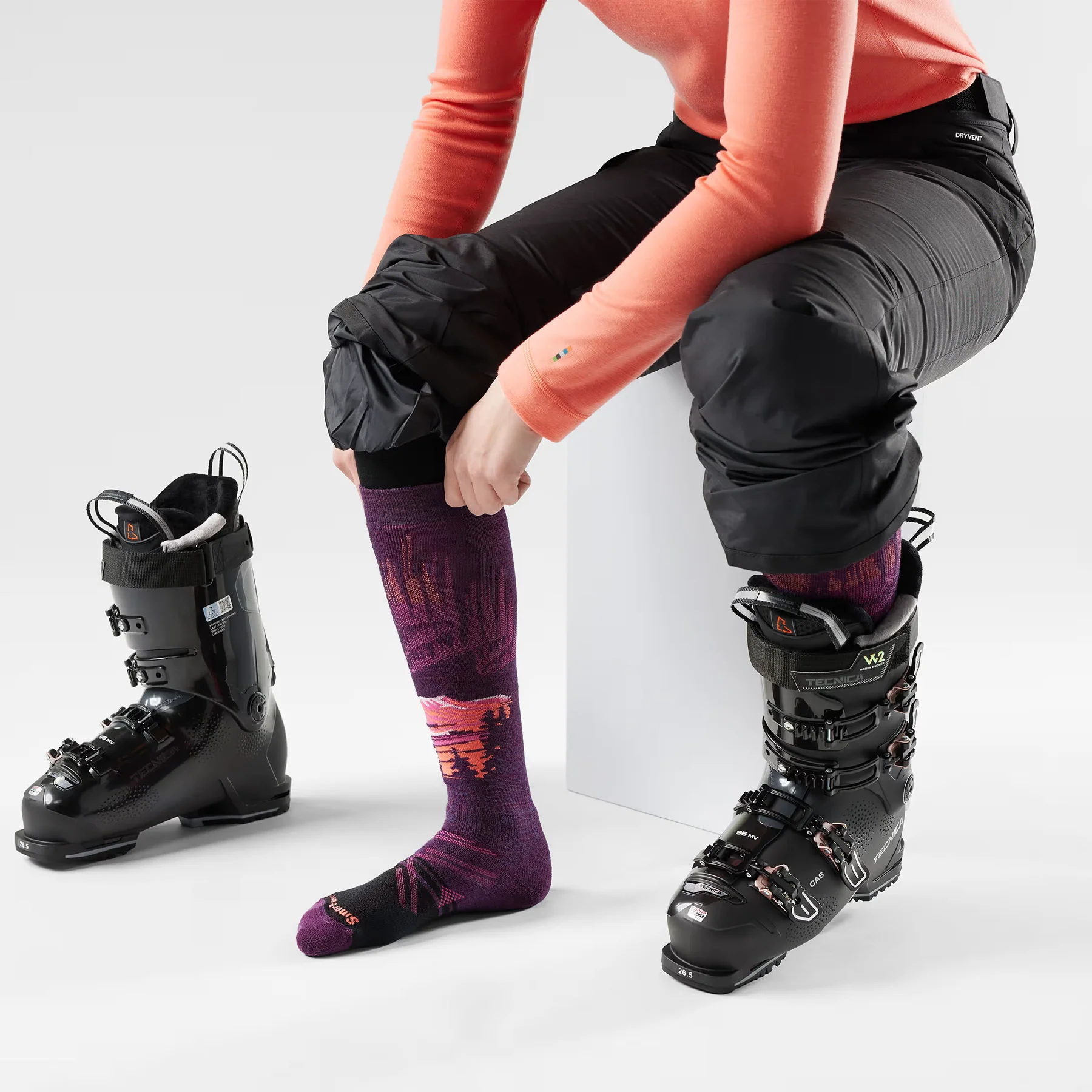 Women's Ski Full Cushion Alpine Auroras OTC Socks - Image 3