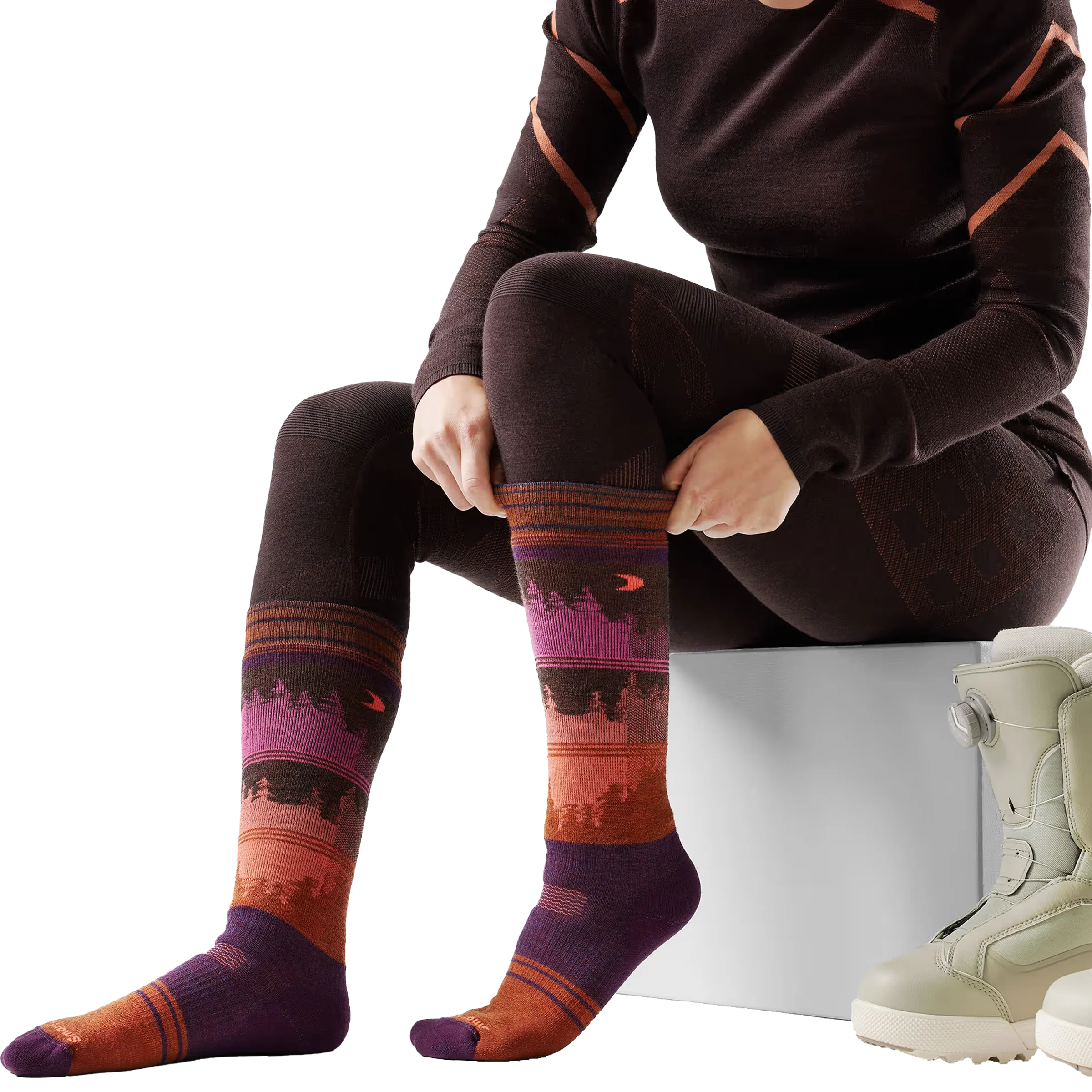 Women's Snowboard Twilight Vista OTC Socks - Image 5