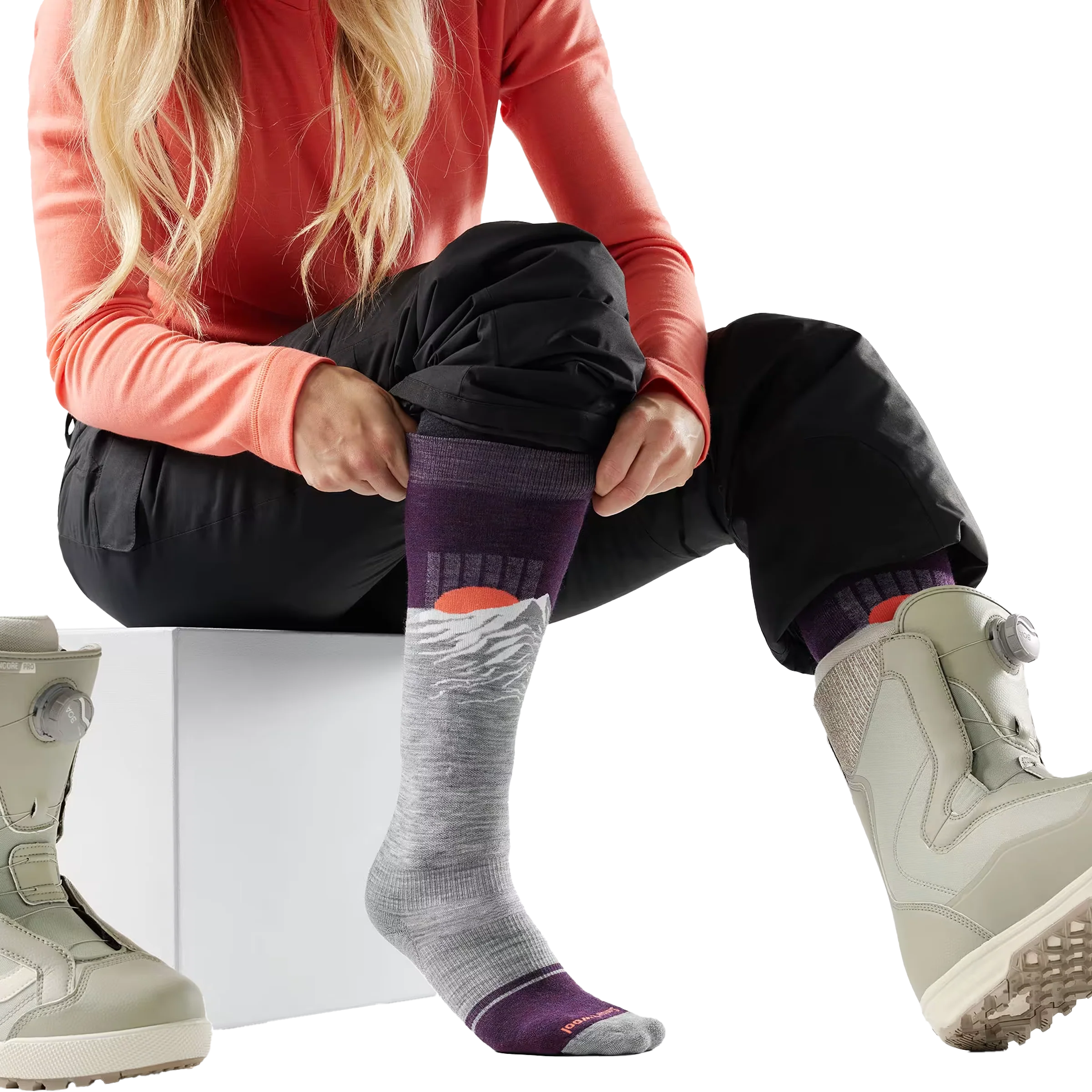 Women's Snowboard Valley Sunset OTC Socks - Image 4