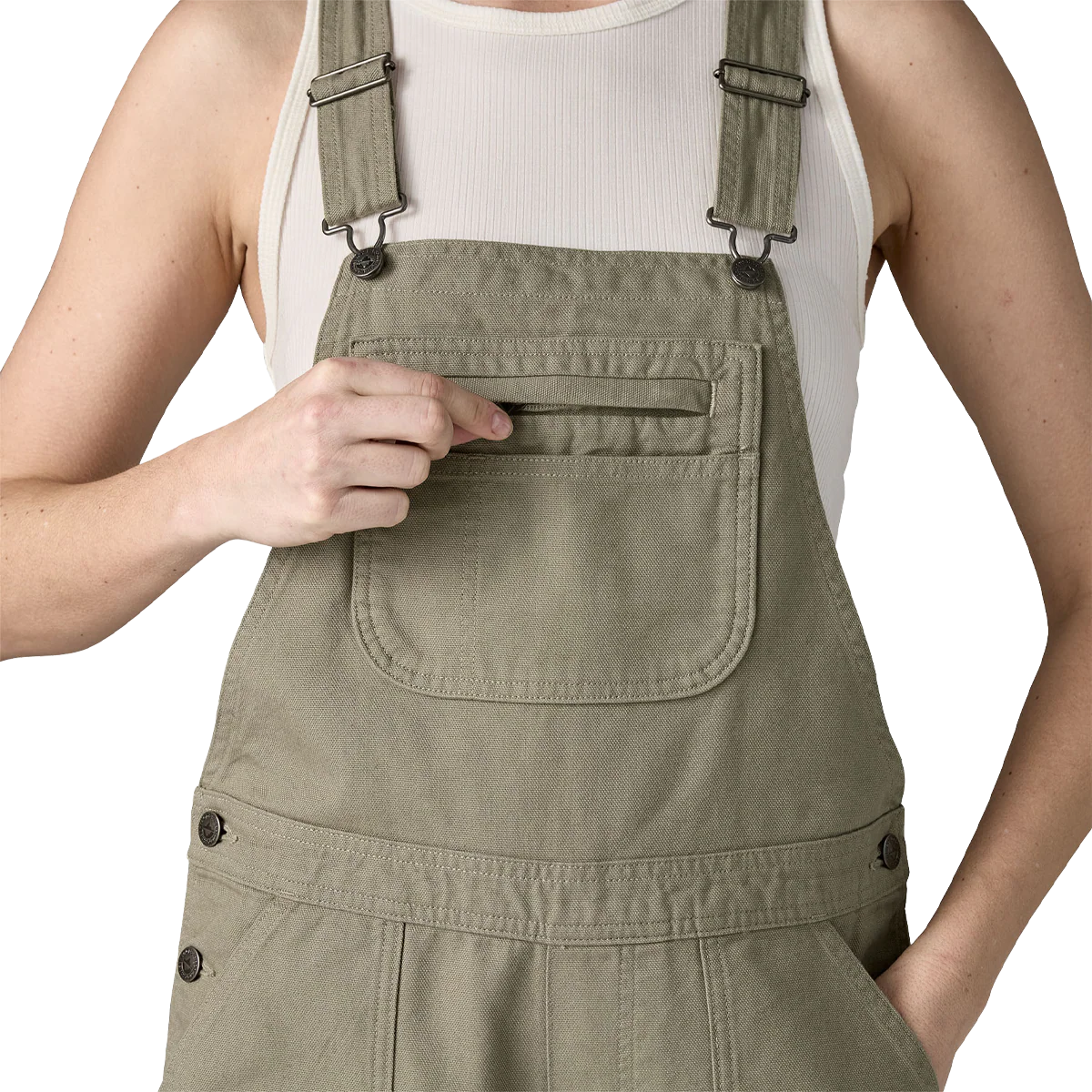 Women's Stand Up Overalls 5" - Image 4