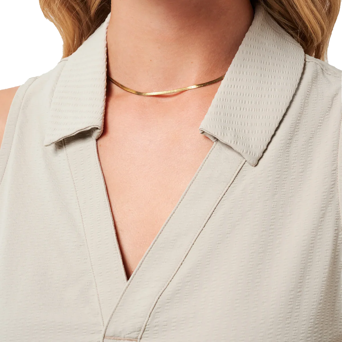 Women's Timeless Sleeveless Polo - Image 3