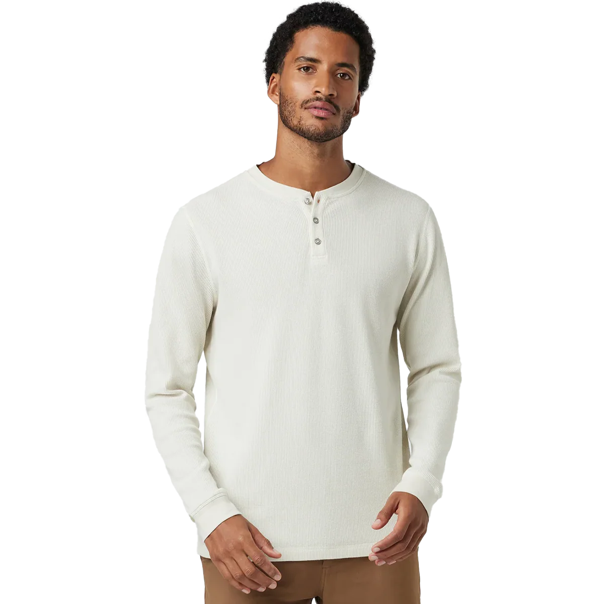 Men's Waffle Henley - Image 2
