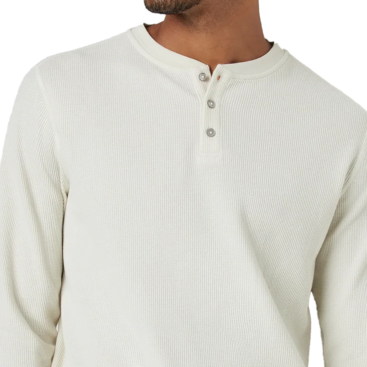 Men's Waffle Henley - Image 4