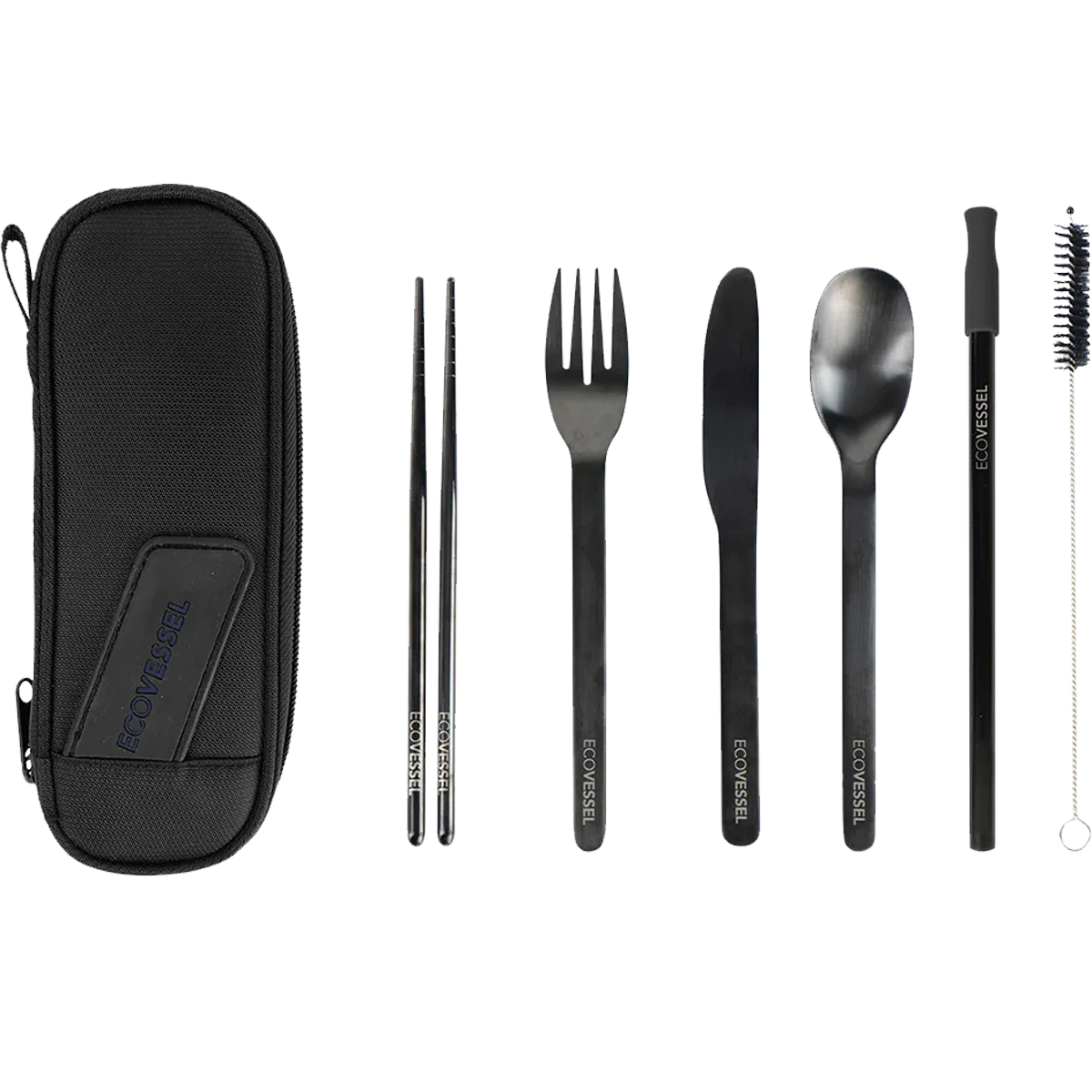 Wanderware 6-Piece Reusable Stainless Steel Utensil Set