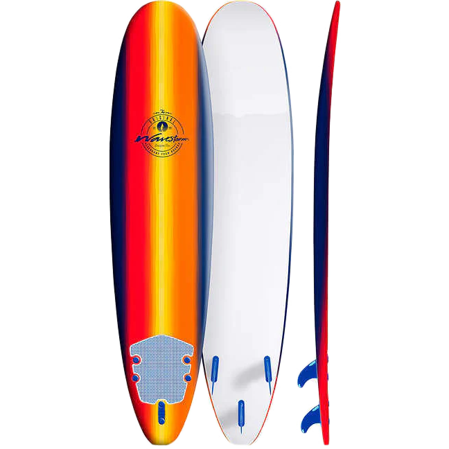 Wavestorm 8'0 Classic Surfboard with Leash - Image 4