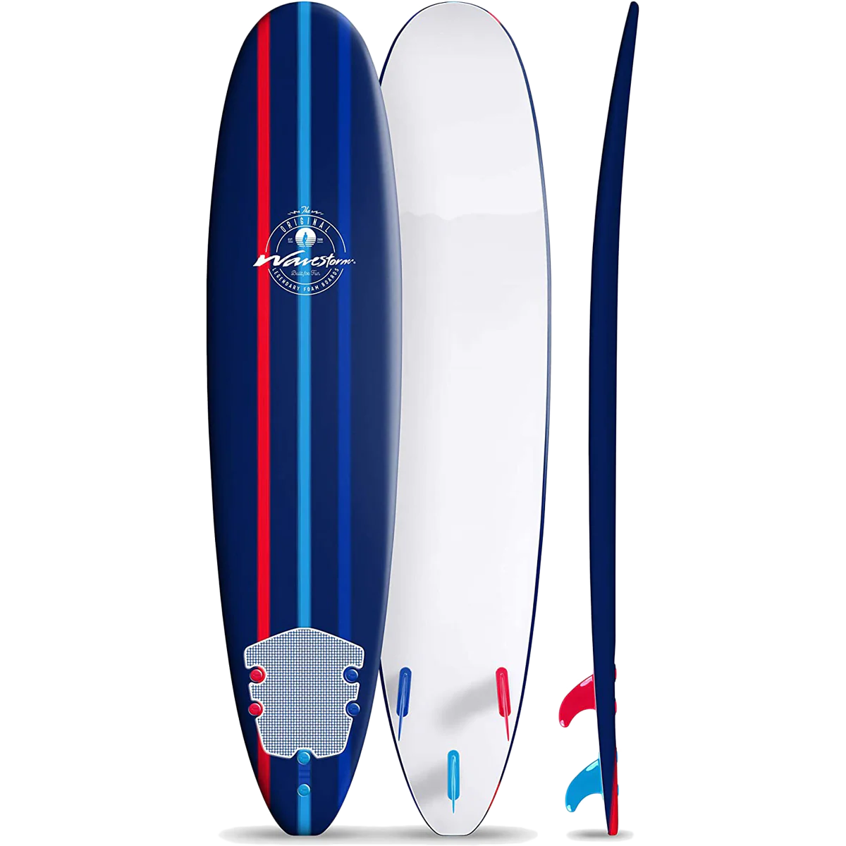 Wavestorm 8'0 Classic Surfboard with Leash - Image 8